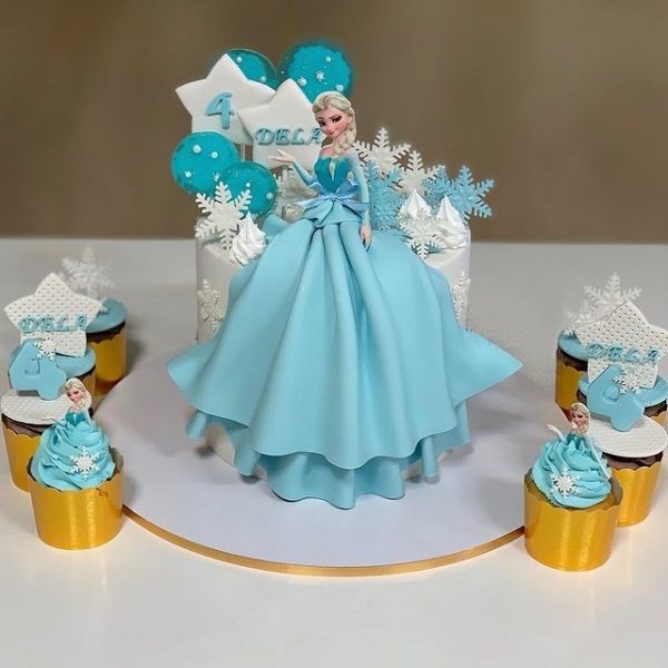 ارسال کیک به ایران – کیک کودکانه – کیک پرنسس السا – السا – کیک فوندانت – ارسال هدیه به ایران –کیک کودکانه – تولد –هدیه –ارسال هدیه به ایران-دخترانه-کیک دخترانه